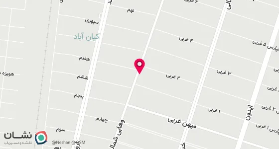 نقشه موقعیت تقریبی دفتر: اهواز،کیانپارس،خیابان شهید چمران،بین 1و2 غربی،ساختمان 202،طبقه2،واحد 3