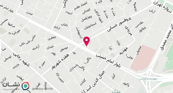 نقشه موقعیت تقریبی دفتر: خیابان امام خمینی،ساختمان پزشکان مهر،طبقه -1