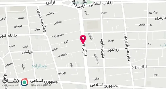 نقشه موقعیت تقریبی دفتر: میدان انقلاب-خیابان کارگر جنوبی-بین شعله ور و لبافی نژاد-مجتمع مهستان-طبقه 6 اداری-واحد 610