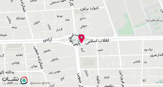 نقشه موقعیت تقریبی دفتر: ضلع جنوب شرقی میدان انقلاب کوچه آبرو پلاک 2 زنگ 47 طبقه 4
