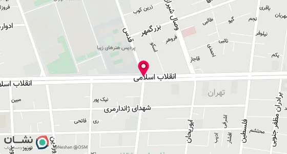 نقشه موقعیت تقریبی دفتر: تهران- خیابان انقلاب- خیابان قدس- پلاک3- طبقه دوم- واحد7