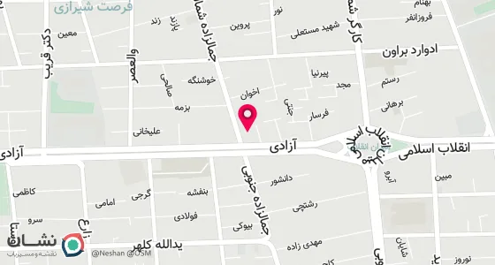 نقشه موقعیت تقریبی دفتر: میدان انقلاب ،خیابان آزادی، بعد از جمالزاده، پلاک 38، طبقه اول