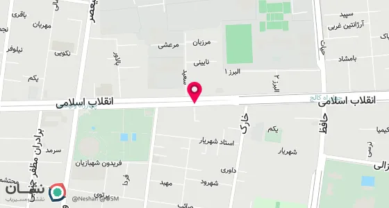 نقشه موقعیت تقریبی دفتر: ضلع جنوب شرقی میدان انقلاب، بازار بزرگ کتاب، طبقه 1