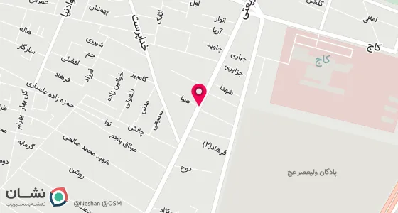 نقشه موقعیت تقریبی دفتر: خیابان شریعتی بعد از بلوار صبا کوچه سینا پلاک 3 طبقفه اول واحد 25