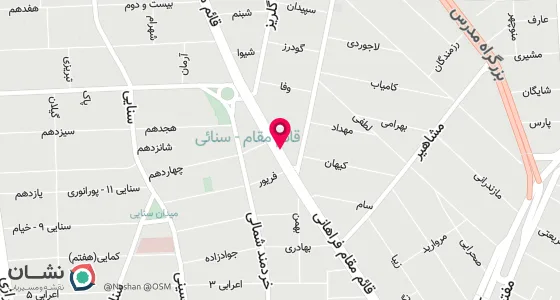 نقشه موقعیت تقریبی دفتر: تهران، خ قائم مقام فراهانی، پ 140، ط 4