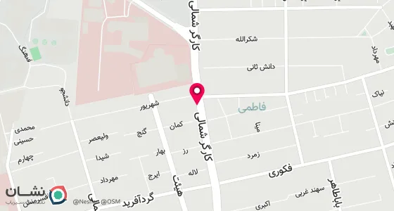نقشه موقعیت تقریبی دفتر: کارگر شمالی، نرسیده به مرکز قلب تهران ، روبروی ایستگاه اتوبوس ، شماره 1398، طبقه دوم