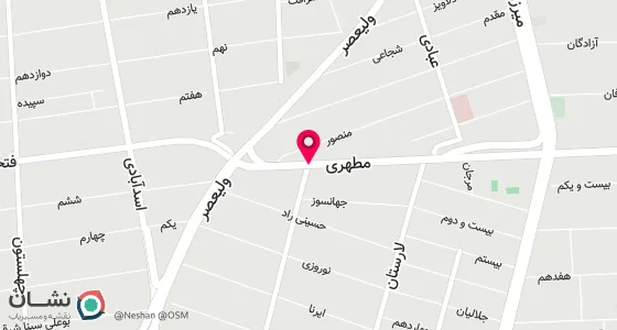 نقشه موقعیت تقریبی دفتر: تهران، ابتدای خیابان مطهری، بعد از سربداران، پلاک ۴۶۶، طبقه سوم، واحد ۶