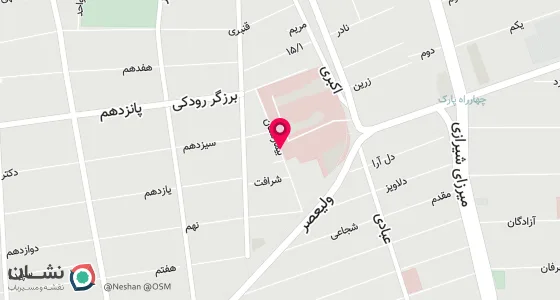 نقشه موقعیت تقریبی دفتر: تهران- خیابان ولیعصر- رو بروی بیمارستان دی- پلاک 2329- طبقه 7- واحد 14
