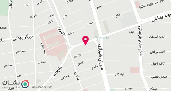 نقشه موقعیت تقریبی دفتر: تهران خیابان بهشتی بعد از سینما آزادی نرسیده به خیابان ولیعصر ساختمان سبز پلاک 488 طبقه سوم