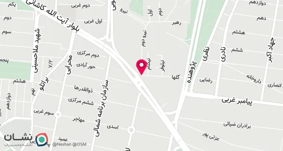 نقشه موقعیت تقریبی دفتر: آیت الله کاشانی، ابتدای جنت آباد جنوبی، خیابان نیرو، نیرو دوم، ساختمان سبز پلاک ۱، طبقه چهارم، واحد ۱۹