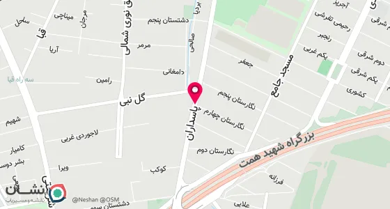 نقشه موقعیت تقریبی دفتر: خیابان پاسداران،نبش نگارستان 4،پلاک 127،طبقه اول واحد 1