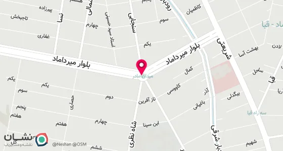 نقشه موقعیت تقریبی دفتر: خیابان پاسداران نبش دشستان ششم شماره 74 طبقه 4 وحد 13