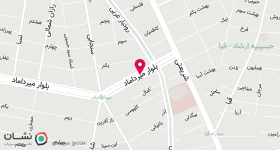 نقشه موقعیت تقریبی دفتر: خیابان میرداماد پلاک 211 طبقه سوم واحد 11