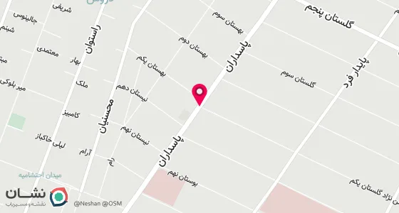 نقشه موقعیت تقریبی دفتر: خیابان پاسداران- نبش گلستان یکم(مومن نژاد)- ساختمان 327- طبقه اول- واحد 102