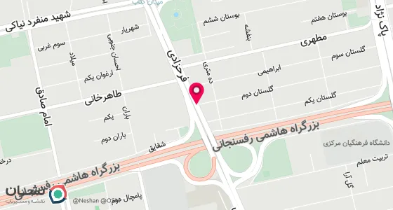 نقشه موقعیت تقریبی دفتر: تهران- محله آسمان (سعادت آباد)-خ شهید محمد مهدی فرحزادی (بلوار فرحزادی )-خ گلستان دوم- پلاک 94- مجتمع گلستان- طبقه سوم واحد 8