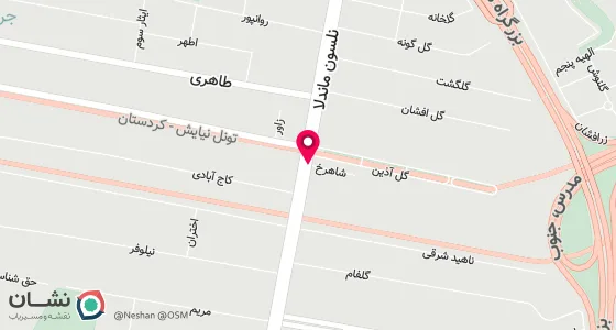 نقشه موقعیت تقریبی دفتر: جردن- بن بست شاهرخ- ساختمان شاهرخ - طبقه 3 - واحد 303.