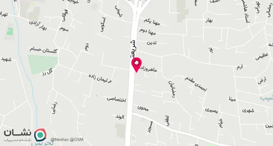 نقشه موقعیت تقریبی دفتر: خیابان شریعتی،پایین تر از میدا ن قدس،روبه روی مرکز بهداشت شمیران،پلاک 1967،طبقه سوم