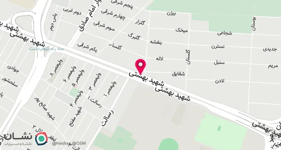 نقشه موقعیت تقریبی دفتر: البرز.کرج .خ شهیدبهشتی بعداز میدان سپاه به سمت راه گوهردشت جنب بانک دی س پردیس ط3واحد301